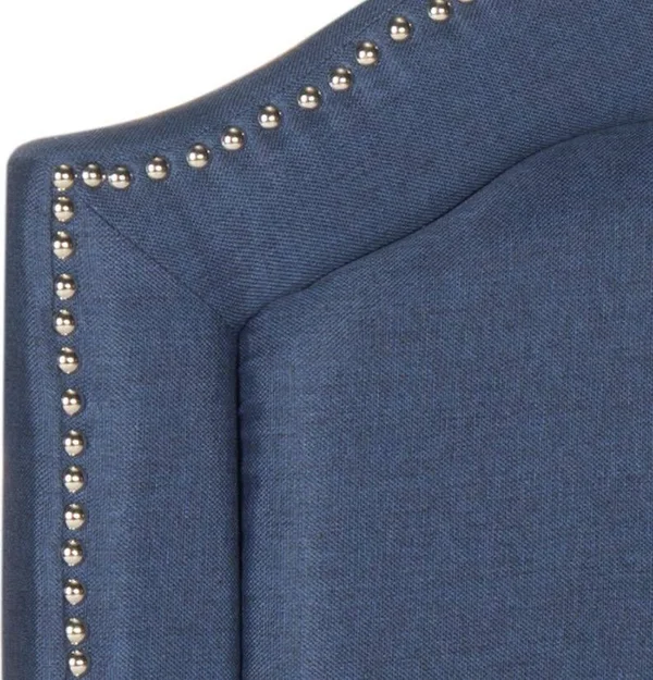 Safavieh Alexia Linen Headboard - Navy - King