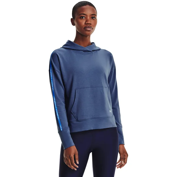 Under Armour Women's Rival Terry Taped Hoodie Blue S