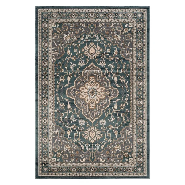 Safavieh LNH338A Lyndhurst Teal, Grey Area Rug - 8& x 10&