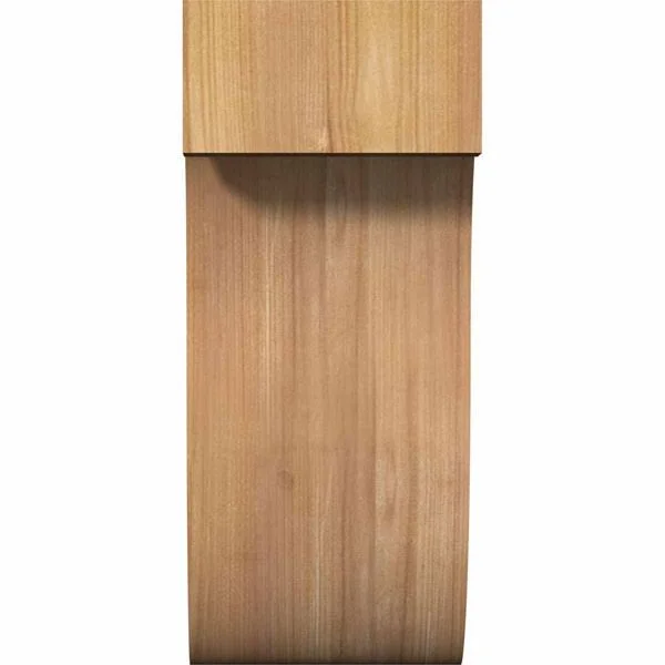 Ekena Millwork COR06X06X14DEL00RWR 6x22W x 6x22D x 14x22H Del Monte Rough Sawn Corbel, Western Red Cedar