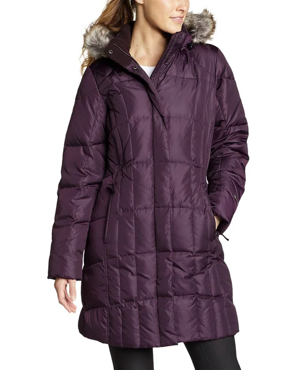 Eddie Bauer Women's Lodge Down Parka - Purple - M Tall