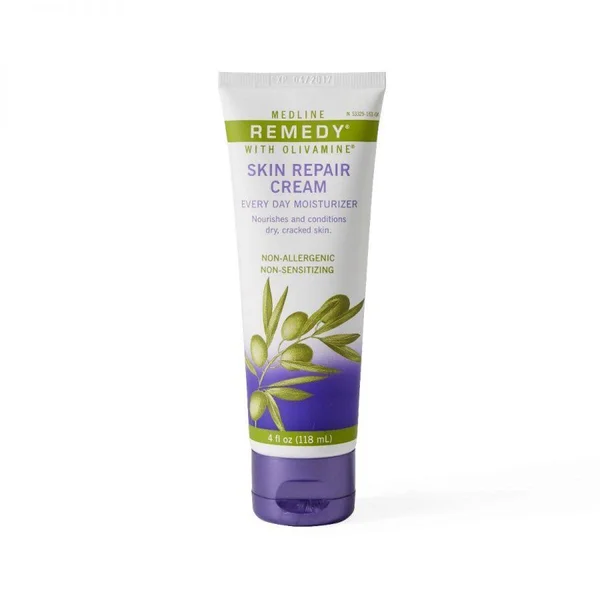 Medline Remedy Olivamine Skin Repair Cream Off White - 4 oz, 12 Count