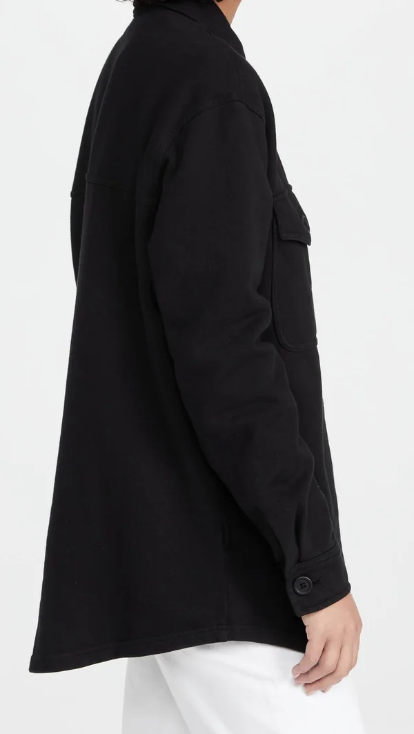 Good American Essentials Fleece Shacket