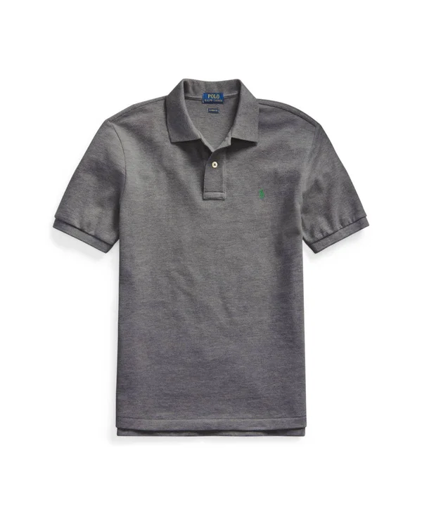 Ralph Lauren Boy's Cotton Mesh Polo Shirt - Size L in Barclay Heather