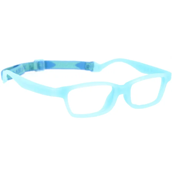 Miraflex Maya 42 Kids Eyeglasses, EC Clear Blue