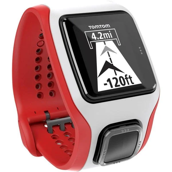 TomTom Runner Cardio GPS Watch - White/Red