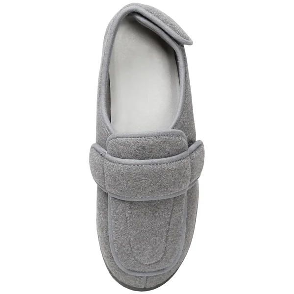 Foamtreads Men's Extra-Depth Wool Slippers for Swollen Feet - Size: 10, Gray