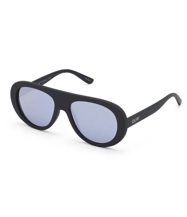 Quay Australia Bold Move Fashion Sunglasses Black/Purple