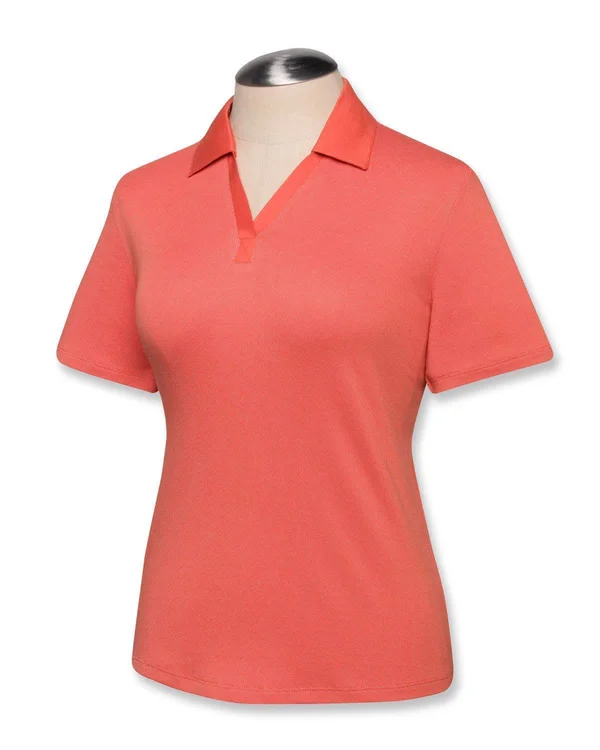Cutter & Buck LCK05993 Women's CB DryTec Birdseye Polo Spice Medium