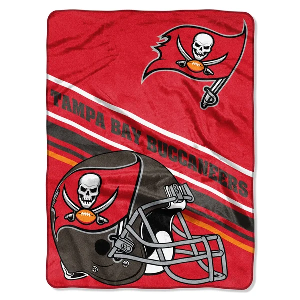 Tampa Bay Buccaneers Slant Raschel Blanket