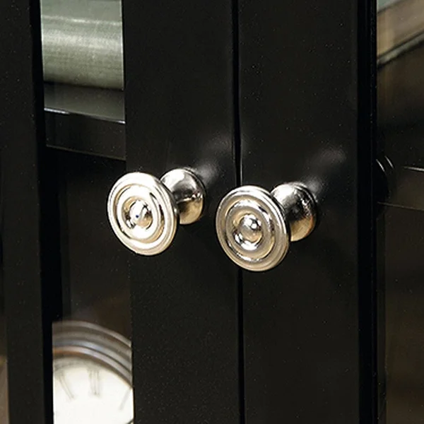 Sauder Palladia Accent Curio Cabinet, Black