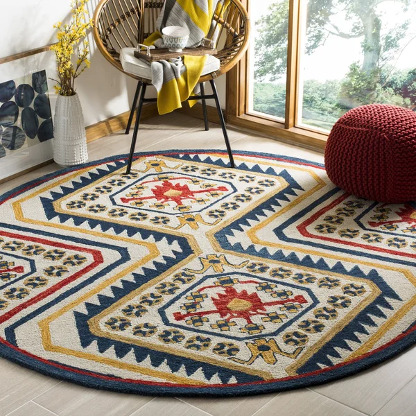 Safavieh Aspen APN701A 2&3x22 x 7&0x22 Runner Ivory - Multi Area Rug