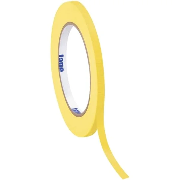 Tape Logic Masking Tape Yellow 1/2x22 x 60 Yard Roll (12 Roll/Case)