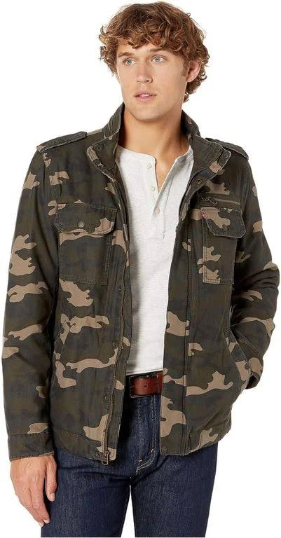 Levi&s Men's Washed Cotton Military Jacket