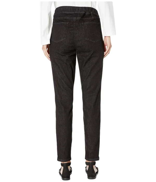 Eileen-Fisher Organic Cotton Soft Stretch Denim Jegging in Vintage Black Vintage Black, Xs