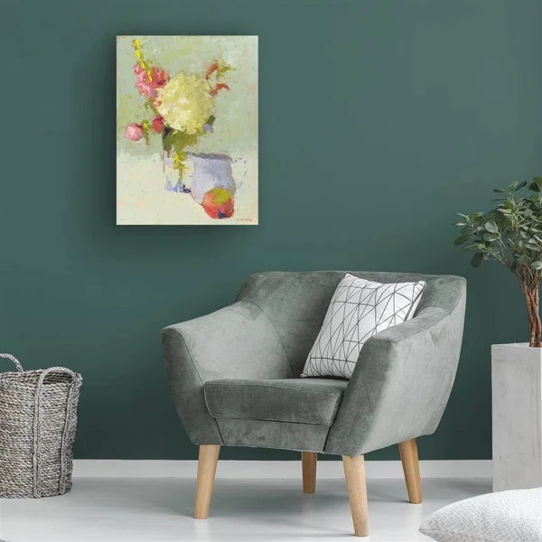 Trademark Fine Art Ic02346-C2432Gg Carol Maguire 'Hydrangea with Blue
