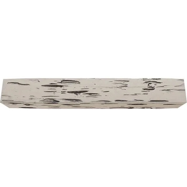 Ekena Millwork MANUPC08X12X72BP 8x22H x 12x22D x 72x22W Pecky Cypress Faux Wood Fireplace Mantel, Burnished Pine