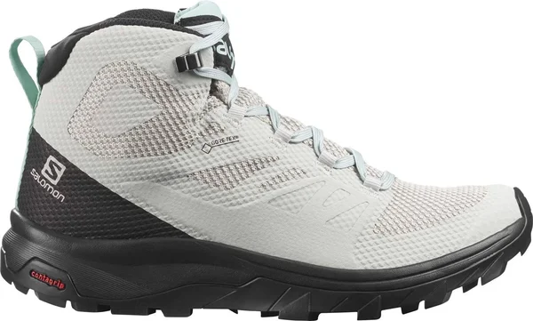 Salomon Outline Mid Gore-Tex Hiking Boot Women's, Lunar Rock, 9