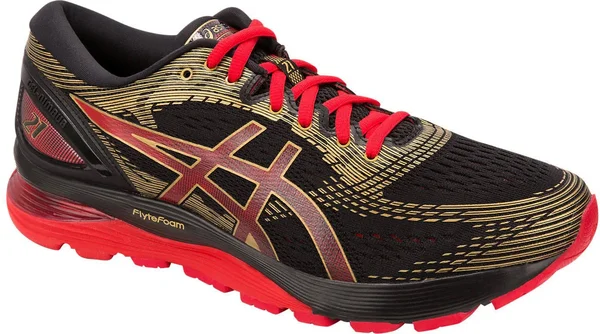 Asics Women's GEL-Nimbus 21 Running Shoes Black/Classic Red