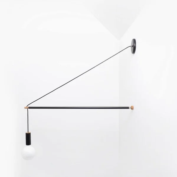 Pennant Wall Light by Andrew Neyer, Black, PL-3-BLK
