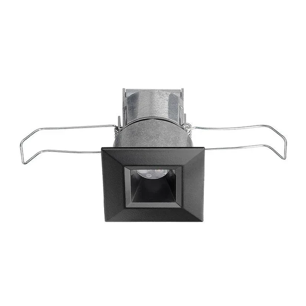 Juno MD1LG2 Sq 03LM 27K 90CRI fl Bl Recessed Lighting 2-1/4x22 Mini LED Square Downlight, 2700K, 90 CRI, Flood Beam Spread, Blac