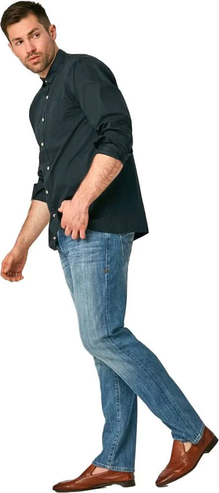 Mavi Men's Zach Regular Rise Straight Leg Jeans