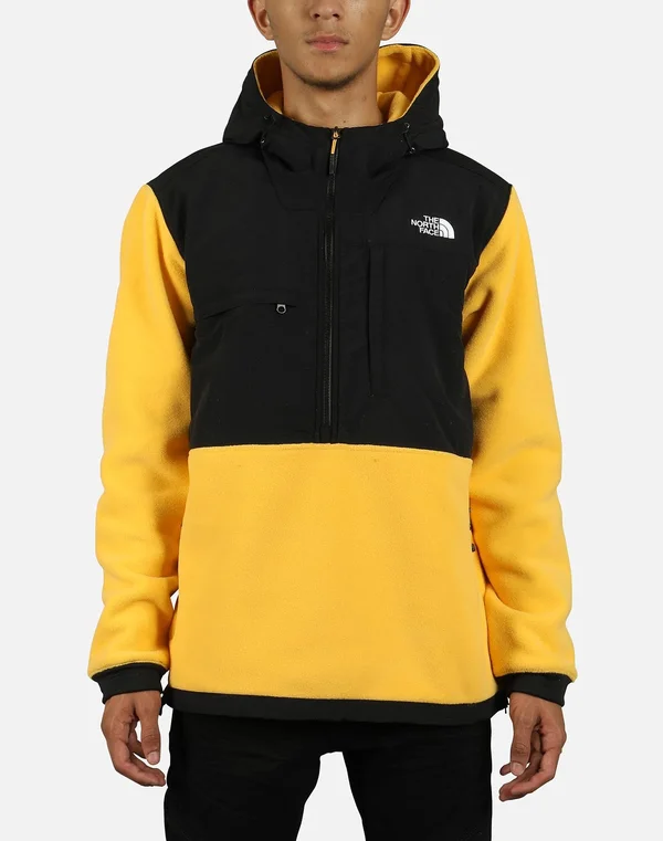 The North Face Men's Denali Anorak - Small - TNF Yellow, TNF Black