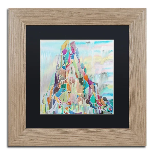 Trademark Art &Ras Daschan& by Lauren Moss Framed Painting Print Size: 11x22 H x 11x22 W x 0.5x22 D - Matte Color: Black
