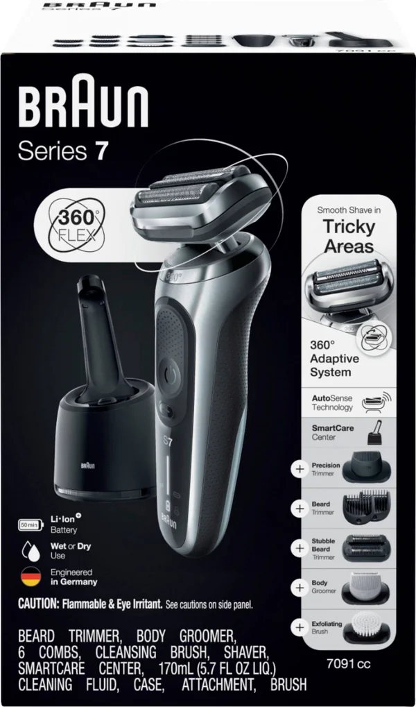 Braun - Series 7 Wet/Dry Electric Shaver - Black
