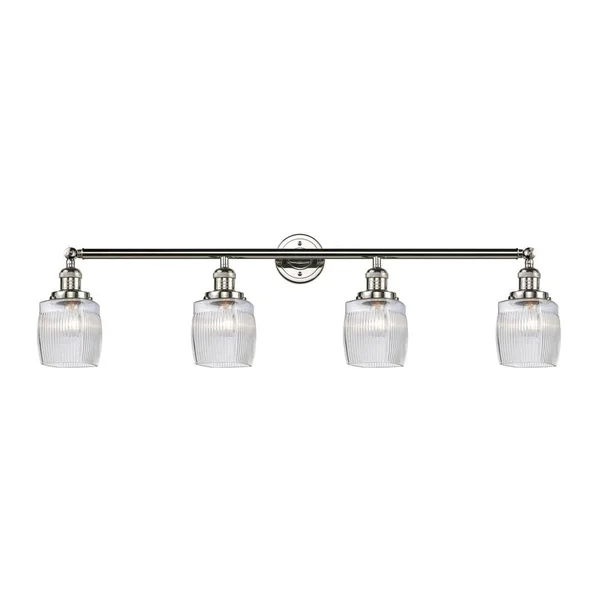 Innovations 215-PN-G302-LED Polished Nickel Colton 4 Light Bath Vanity Light
