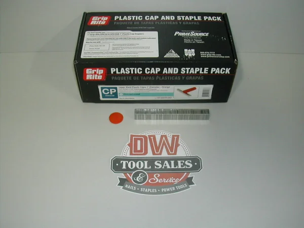 Grip Rite Plastic Caps & Staples (2 - 200) for Senco Pneu