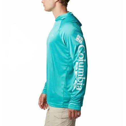 Columbia Men's Terminal Tackle Heather Hoodie - Large, Blue