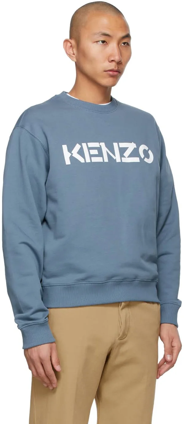 Kenzo Blue Logo Sweatshirt