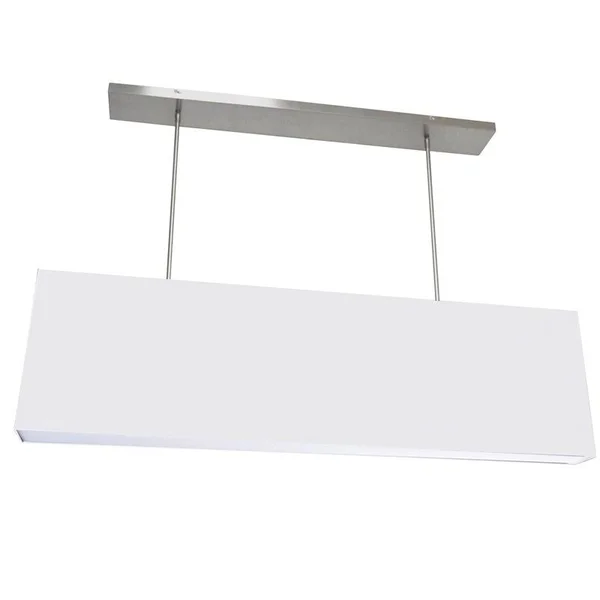 Dainolite 4 Light Oversized Rect Pendant Small WH w/ 790 Diff