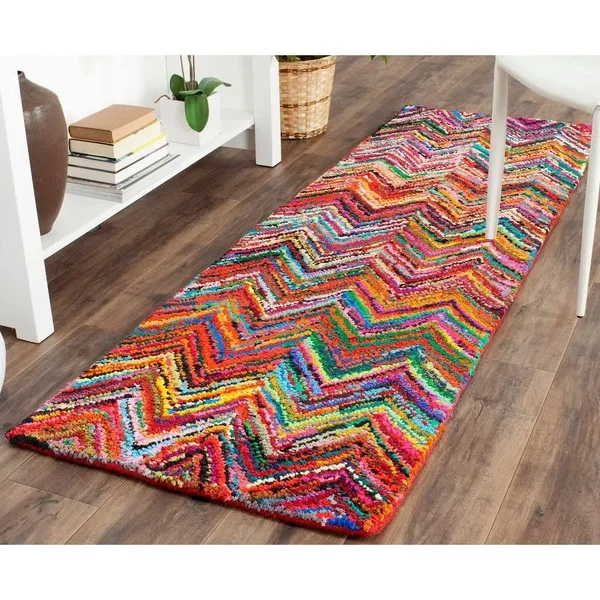Safavieh Nantucket NAN141C 2&3x22 x 12&0x22 Runner Blue, Multi Area Rug