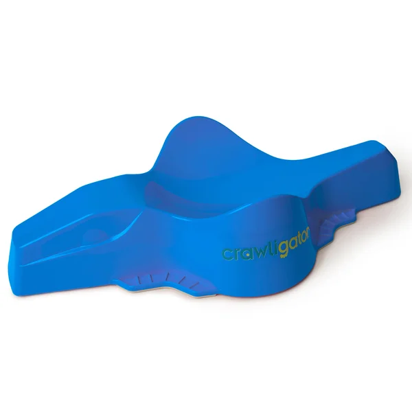 Crawligator Fun Innovative Tummy Time Rolling Strength Building Baby Toy, Blue