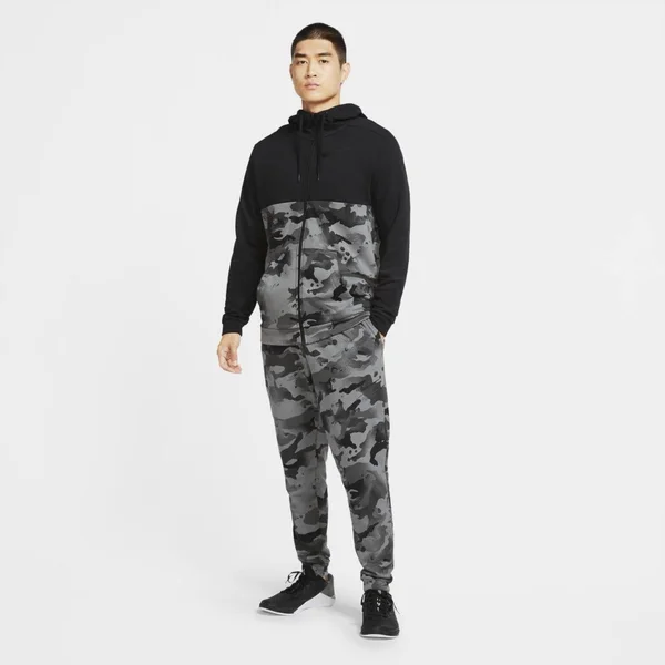 Nike Men's Dri-Fit Camo Training Pants, Large, Black