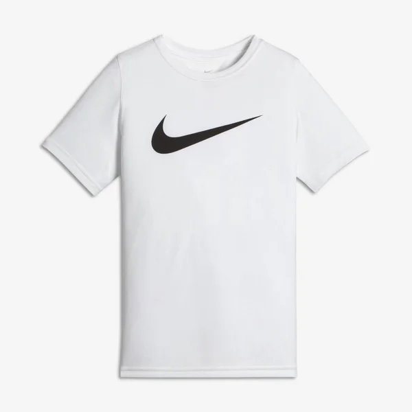 White Nike Boys& Dry Training T-Shirt