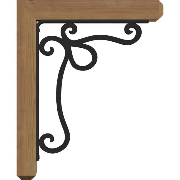 3 1/2 inchw x 16 inchd x 19 inchh Orleans Craftsman Ironcrest Smooth BRACKET - Western Red Cedar (2 inchw x 12 inchd x 15 inchh I