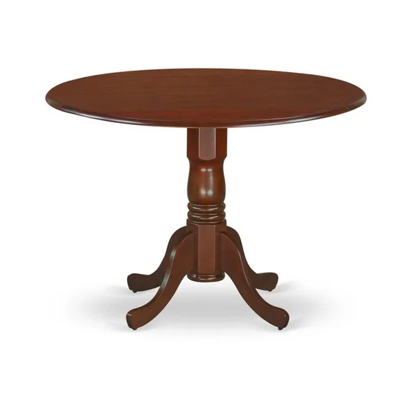 East West Furniture 3 PC Small Kitchen Table and Chairs Set-Round Kitchen Table and 2 Dining Chairs