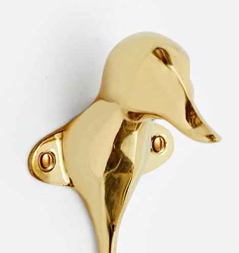 Horse Solid Brass Single Hook C106439