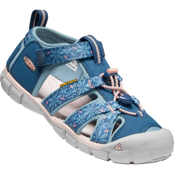Keen Youth Seacamp II CNX Sandal - 2 - Real Teal, Stone Blue