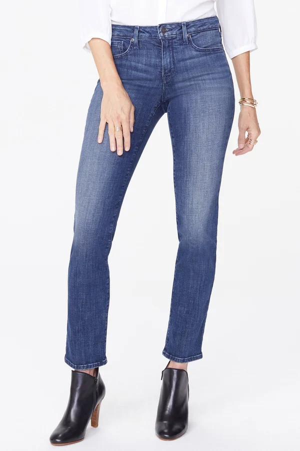 Nydj Womens Sheri Slim Fit Jeans - Blue, 18, Women's