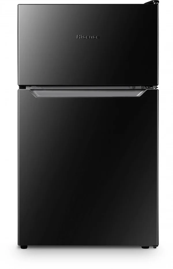 Hisense 3.2 Cu ft Two Door Mini Fridge with Freezer RT32D6ABE - Black