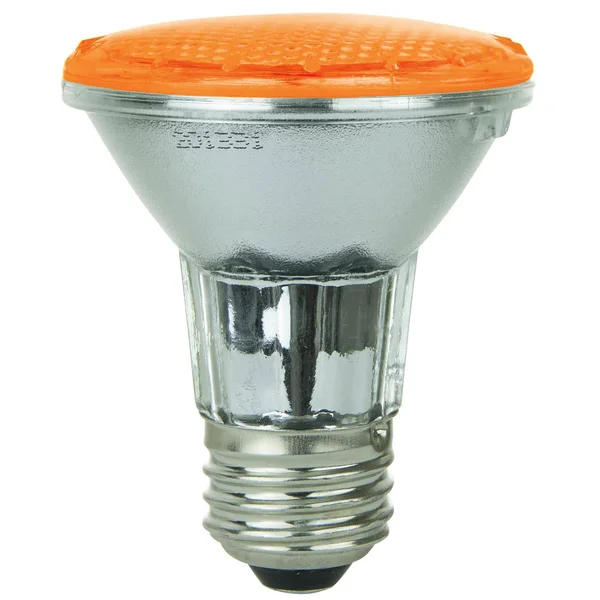 Sunlite - Amber LED PAR20 Reflector Light Bulb, 3 Watts, 120 Volts, Medium Base, 30, 000 Hour Lamp Li