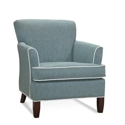 Sloane Armchair Braxton Culler Upholstery: White Solid - Finish: Antique Cottage White - Wood