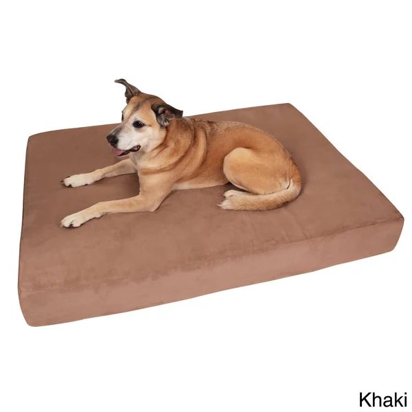 Big Barker 7 inch Pillow Top Orthopedic Dog Bed for Large and Extra Large Breed Dogs (Sleek Edition), Brown