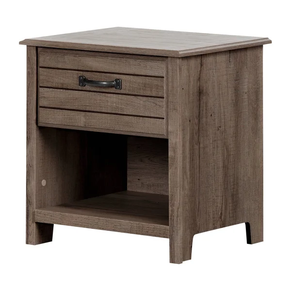 South Shore Asten 1-Drawer Nightstand, Fall Oak