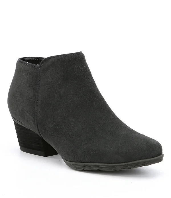 Blondo Villa Waterproof Bootie Women's Boots Dark Grey Suede : 9.5 W