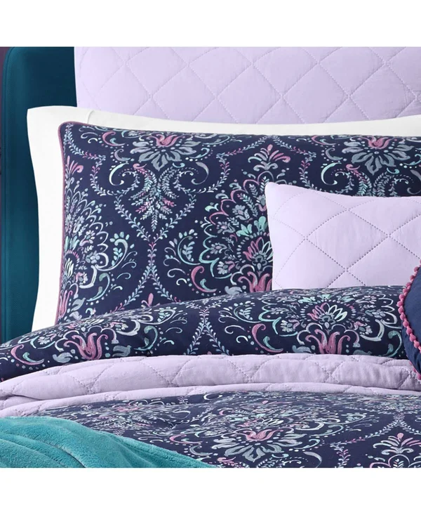 Kinsley Teal Comforter Set by Five Queens Court - Size: Twin
